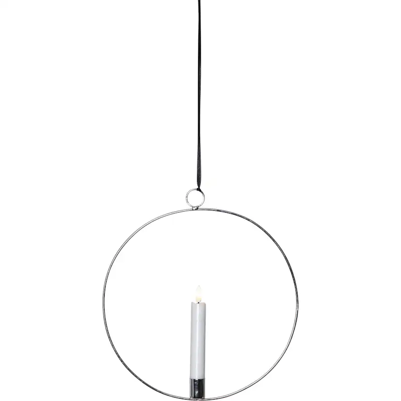Inomhusdekoration Flamme Ring Silver