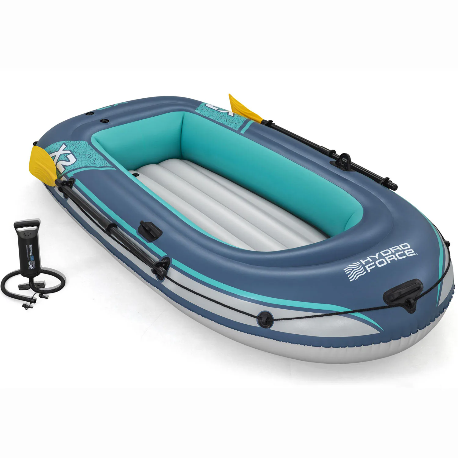 Gummibåt Bestway Hydro Force Treck X2 Set 232 x 118 cm
