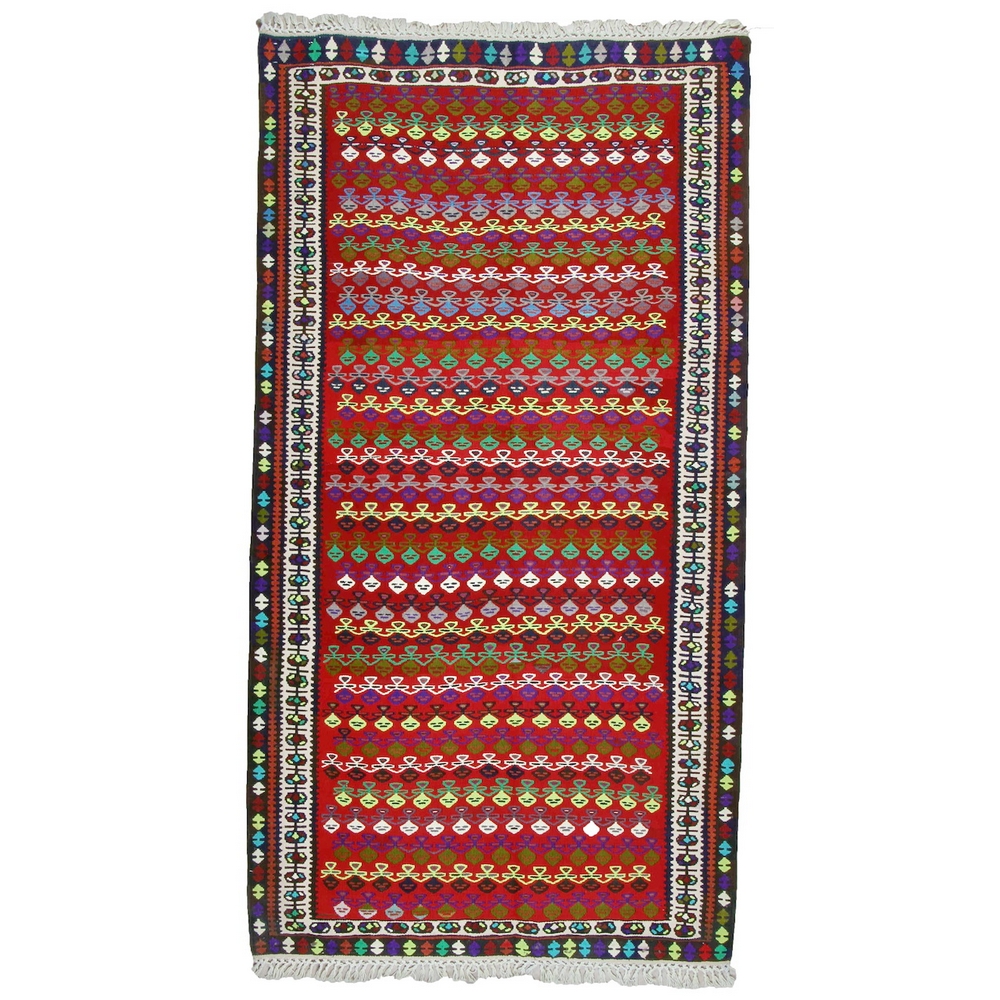 Persisk Matta Arkiio Anbaran Kelim Flerfärgad 105x200