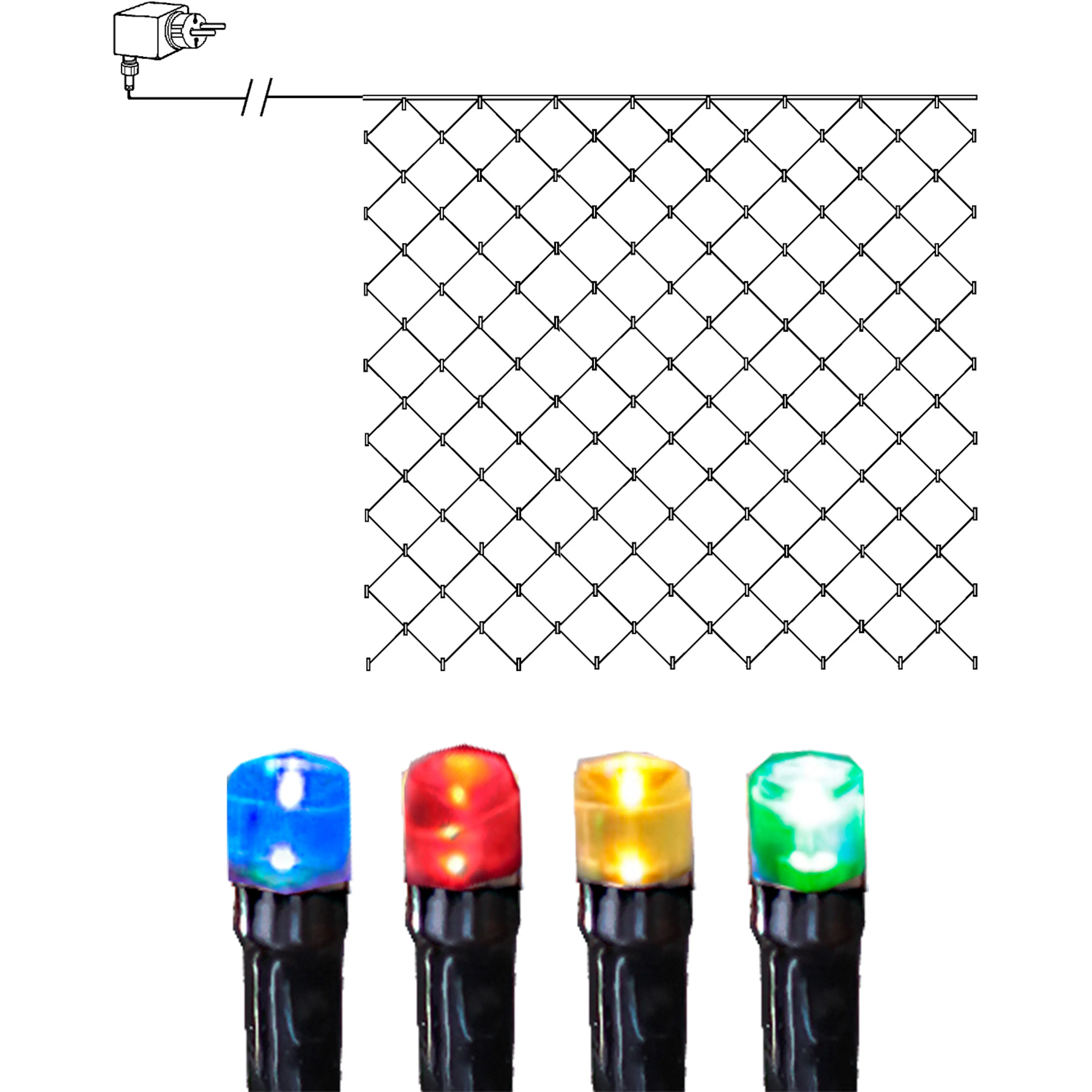 LjusnatSerie LED Svart/Multi, 3 m