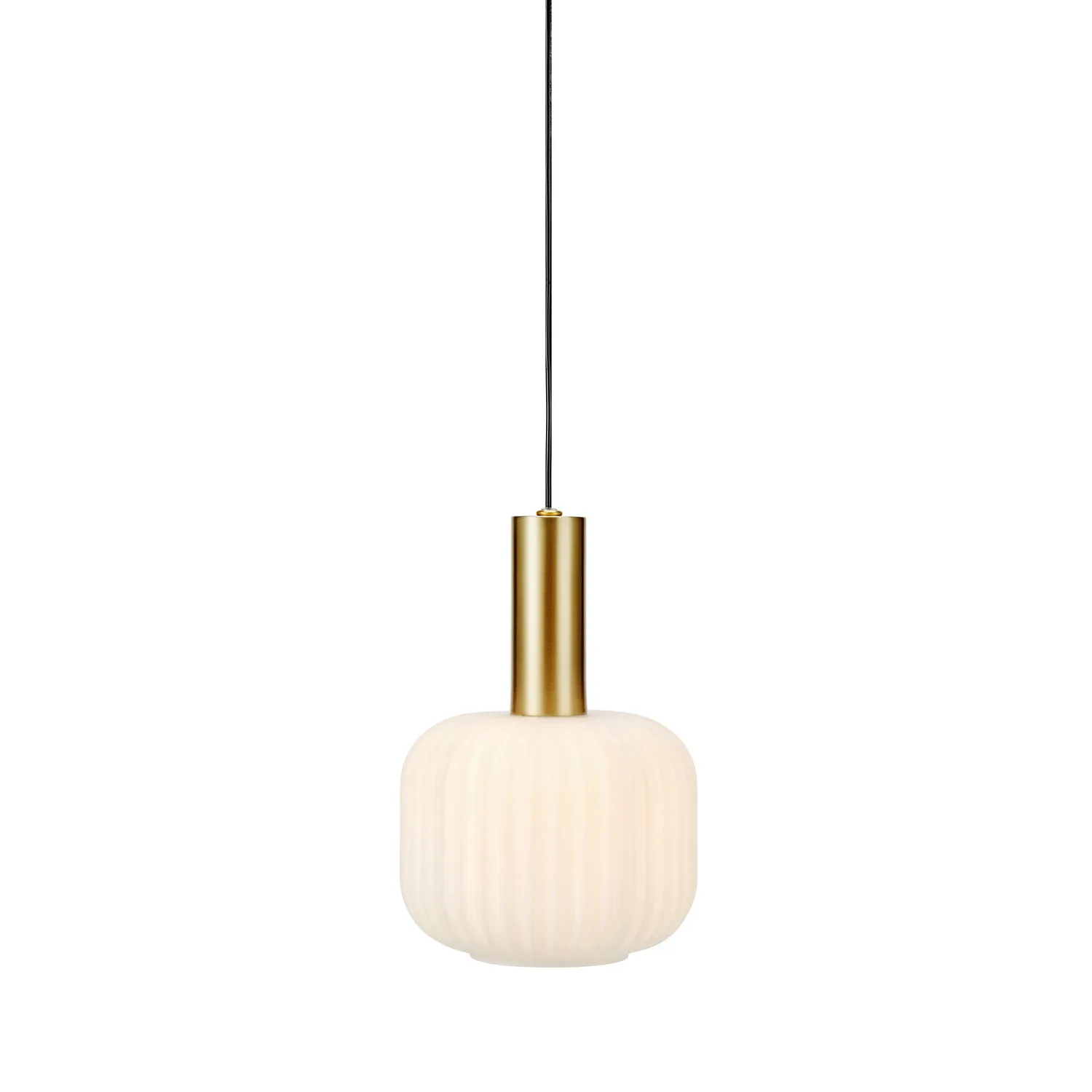 SOBER Pendant Small 1L Brushed Brass/White Mässing