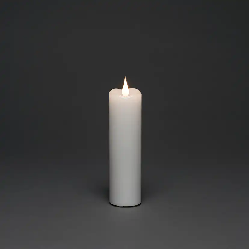 Vaxljus Gnosjö Konstsmide 5x17,8 cm LED Vit
