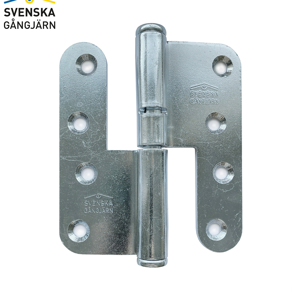 Gångjärn 3228-110 Hö förzinkat 100 st/frp Höger, Elförzinkad, Standard knopp