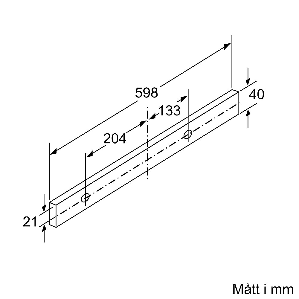 Underbyggnadsfläkt Siemens LI64MC521 iQ100 60 cm