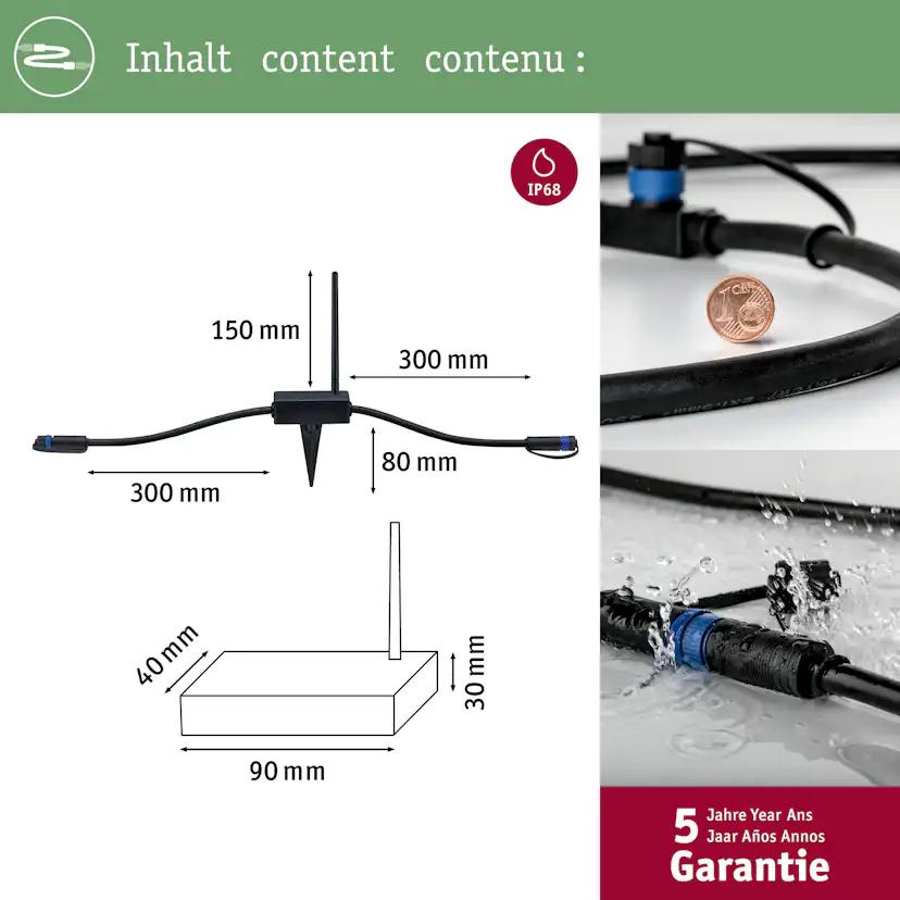 Tillbehör Paulmann Plug & Shine Trådlös Styrenhet IP68 Design: utan Fjärrkontroll