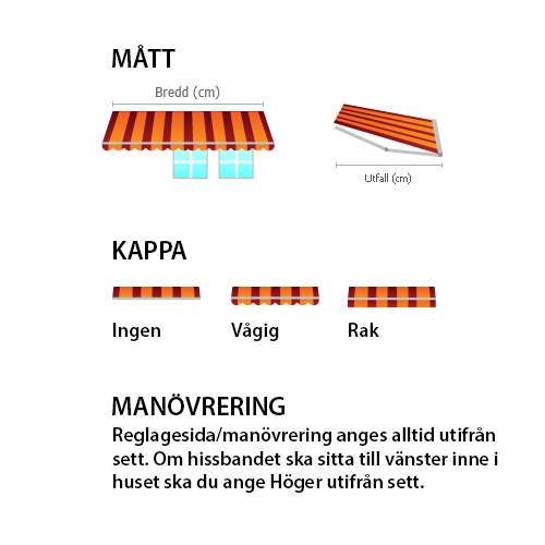 Terrassmarkis Dittsolskydd TM40 Röd