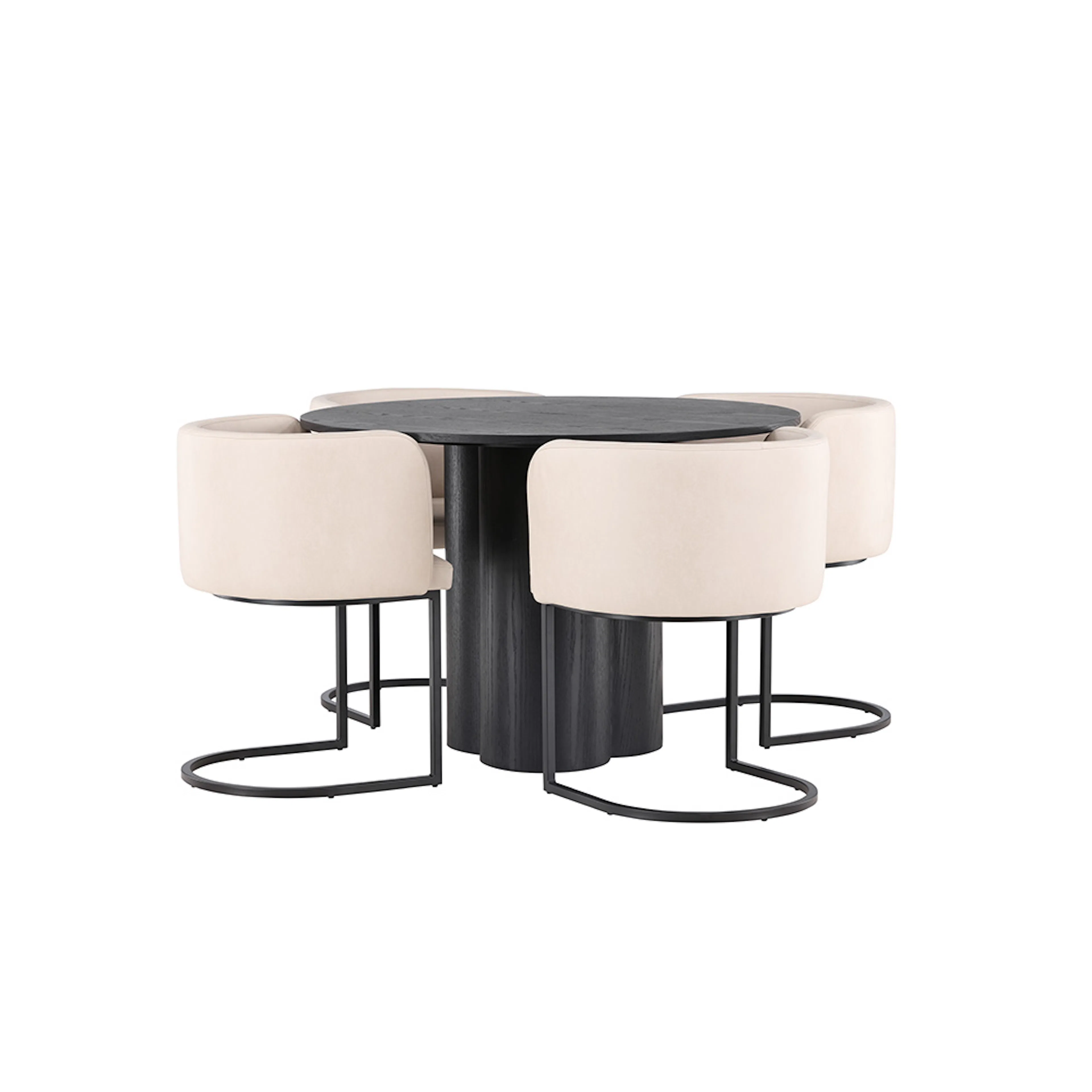 Svart/Beige