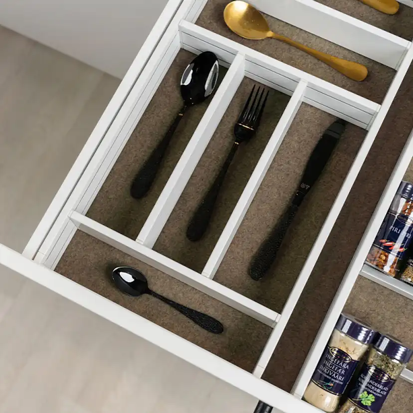 Filtmatta Beslag Design Tillkapningsmatta för Kökslådor