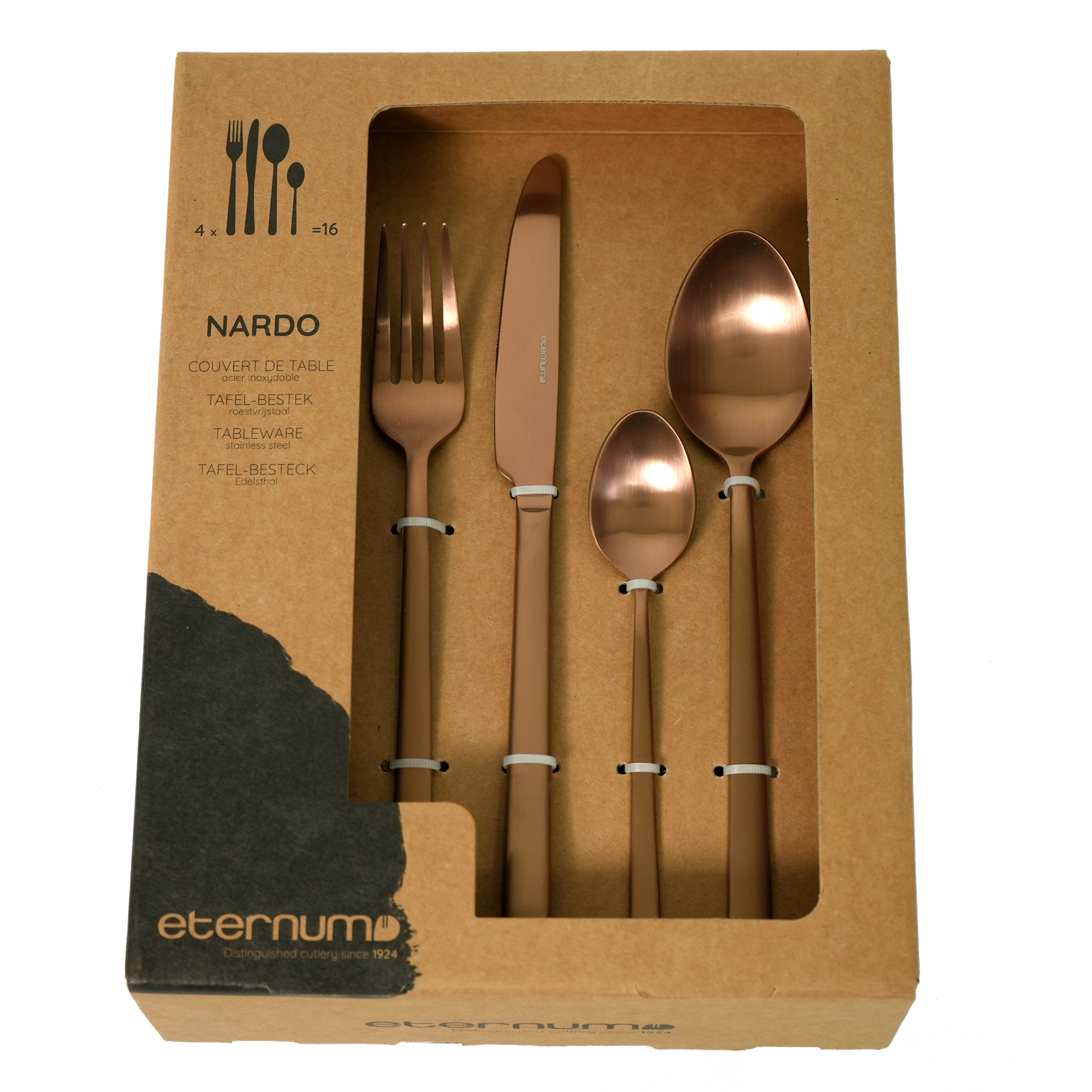 Bestickset Eternum Nardo Koppar 16 Delar