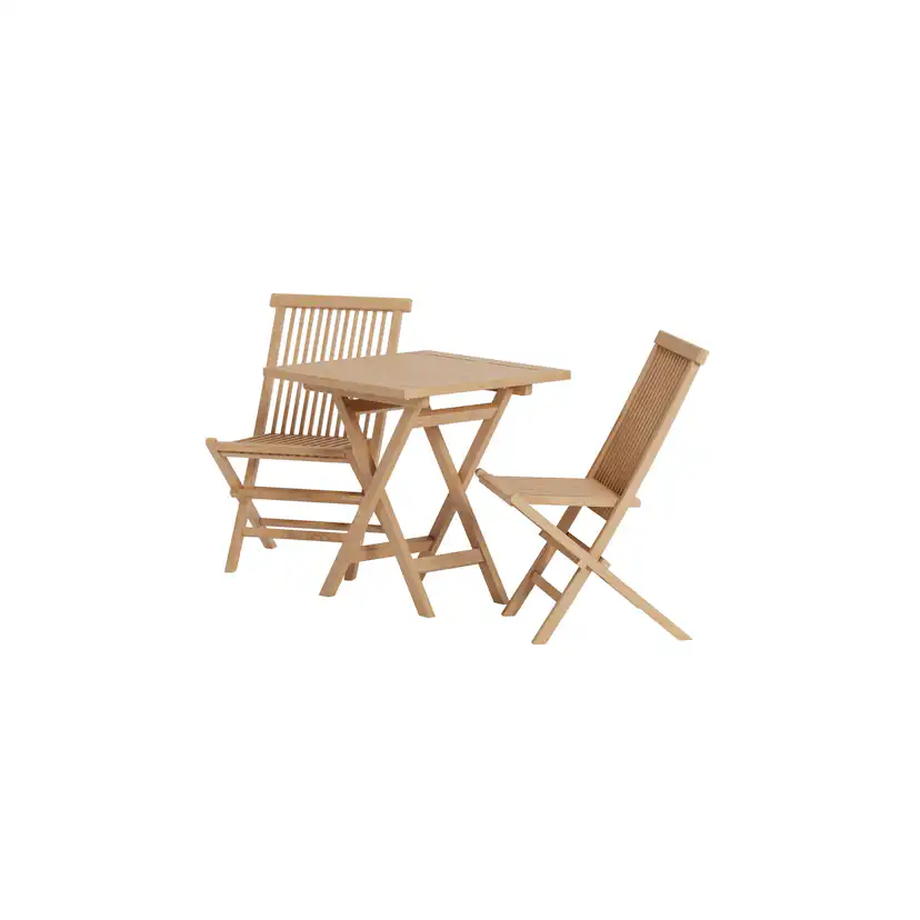 Matgrupp Utomhus Venture Home Kenya 70x70 cm med 2 st Kenya Trädgårdsstolar