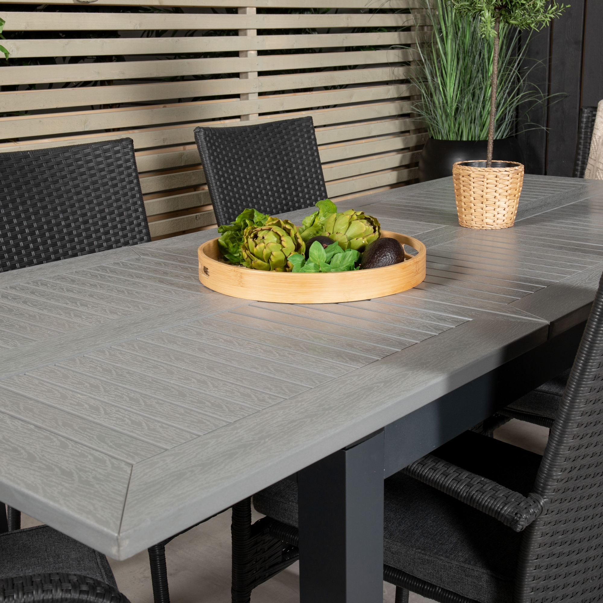 Matgrupp Venture Home Aleyna 160/240 med 6 Asta Stolar