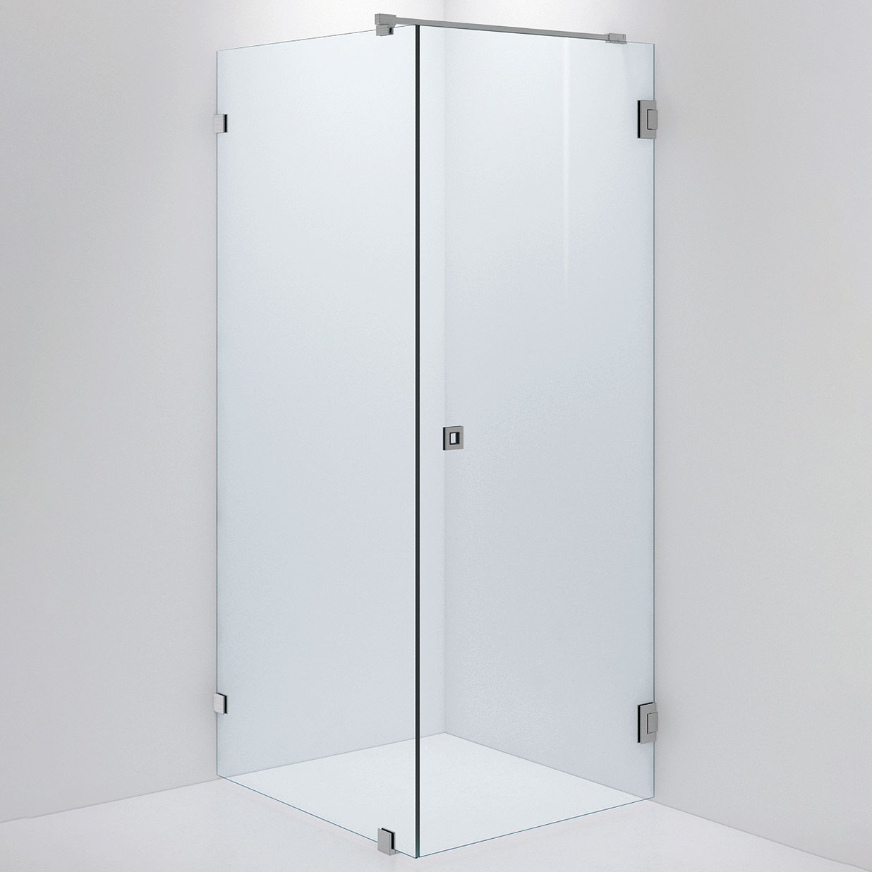 Duschvägg ARC 13 Original,Clear, Brushed Stainless,Dörr 900( 900x800 mm, Borstad Rostfri