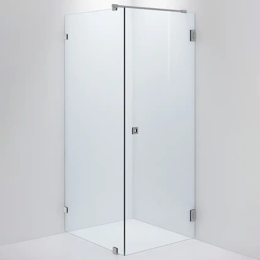 Duschvägg ARC 13 Original,Clear, Brushed Stainless,Dörr 900( 900x800 mm, Borstad Rostfri