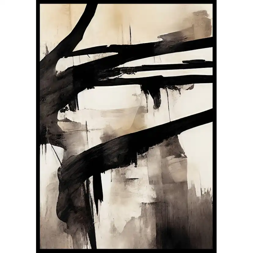 Poster Gallerix Abstract Flowing Paint No2