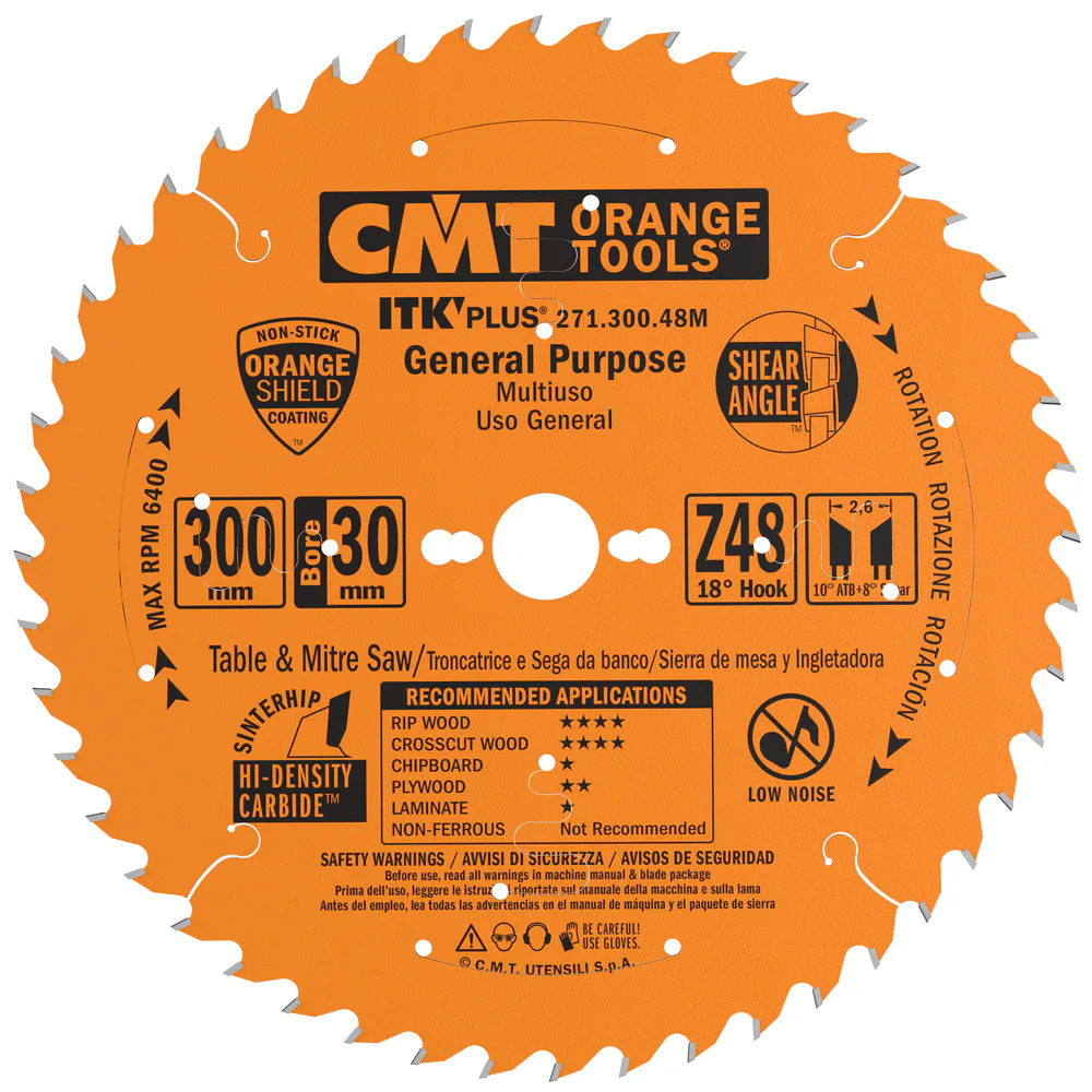 Sågklinga CMT Orange Tools ITK-Plus klyv/kap