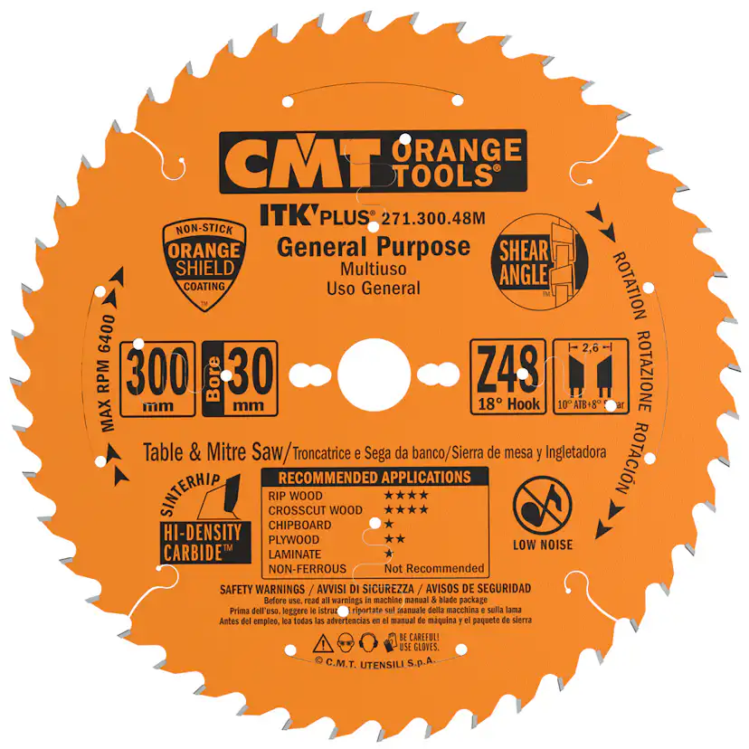 Sågklinga CMT Orange Tools ITK-Plus klyv/kap