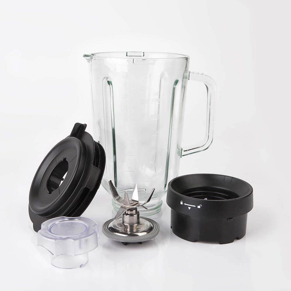 Blender Black+Decker 1,5L Borstat Stål 1200W med Turbofunktion & Justerbara Hastigheter