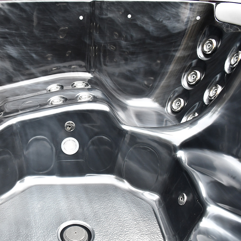 Spabad Westerbergs Sandhamn 42 Jets Svart med Lock