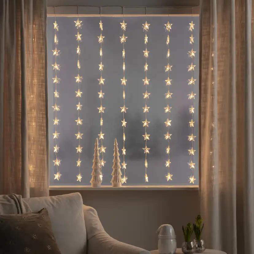 Gardinslinga Gnosjö Konstsmide 3703 Stjärnor 120 LED