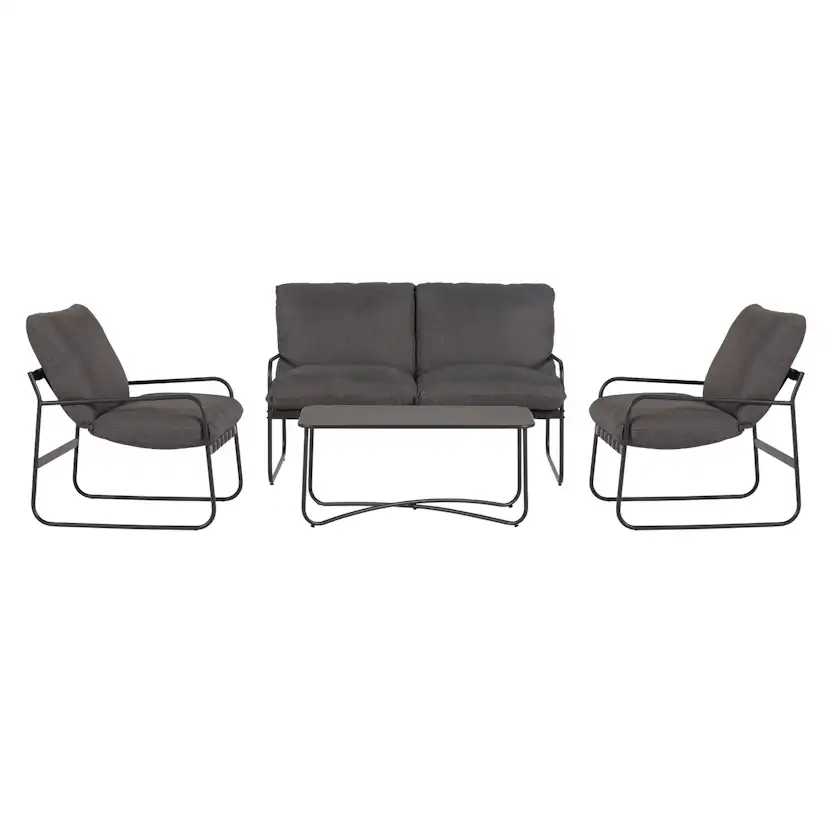 Loungegrupp ENVY DESIGN Theodor Trädgårdsgrupp i Aluminium med Dynor