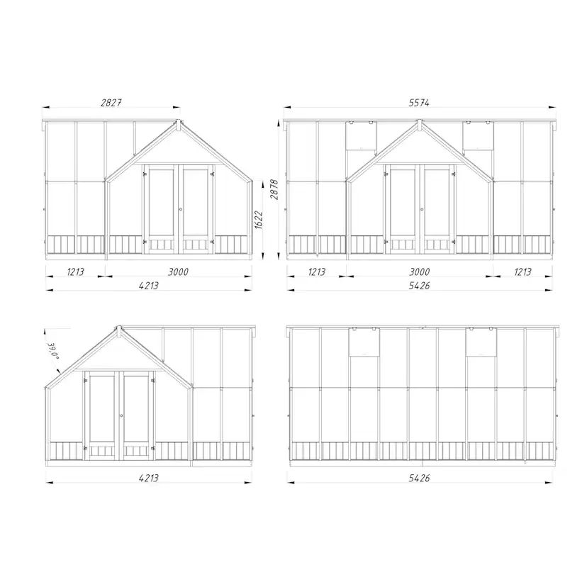 Växthus Palmako Emilia 19,9 m2