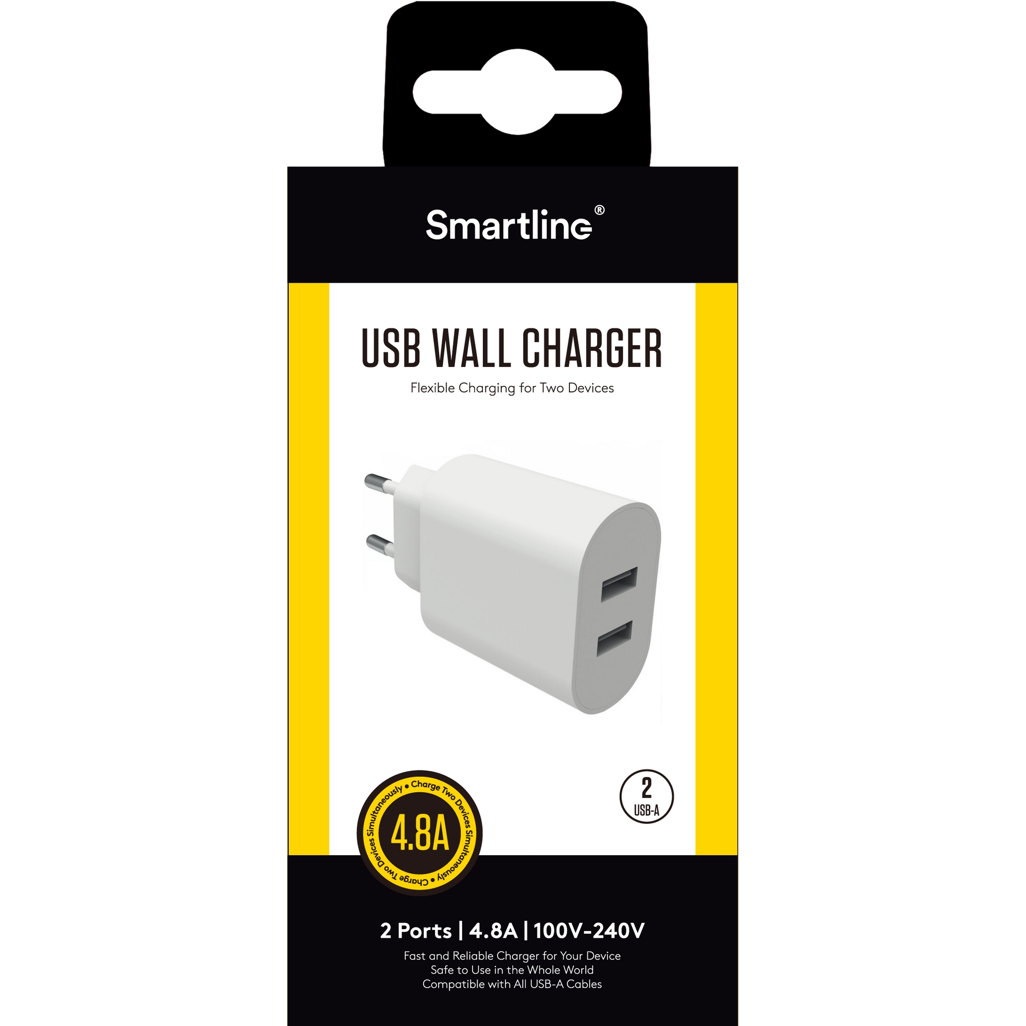 Batteriladdare Smartline 2xUSB 4,8A