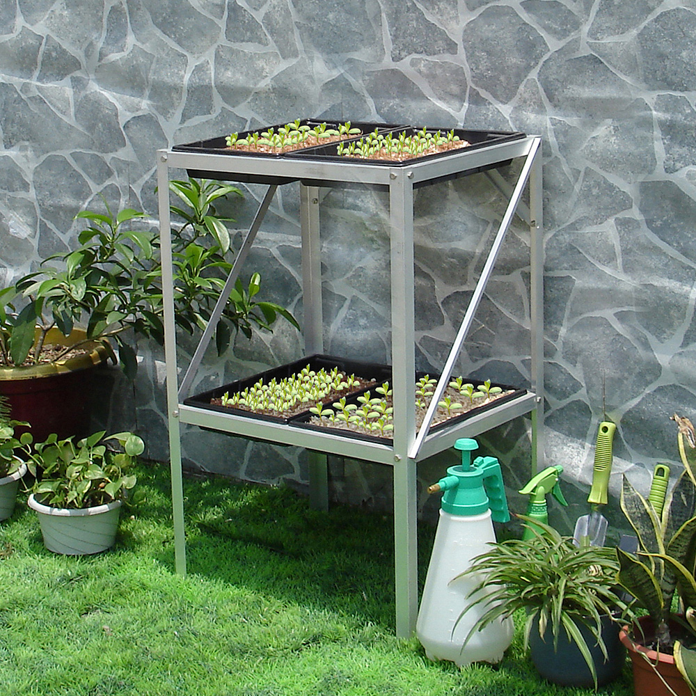 Odlingsbänk GOP 2 st Hyllplan med 4 st Odlingstråg