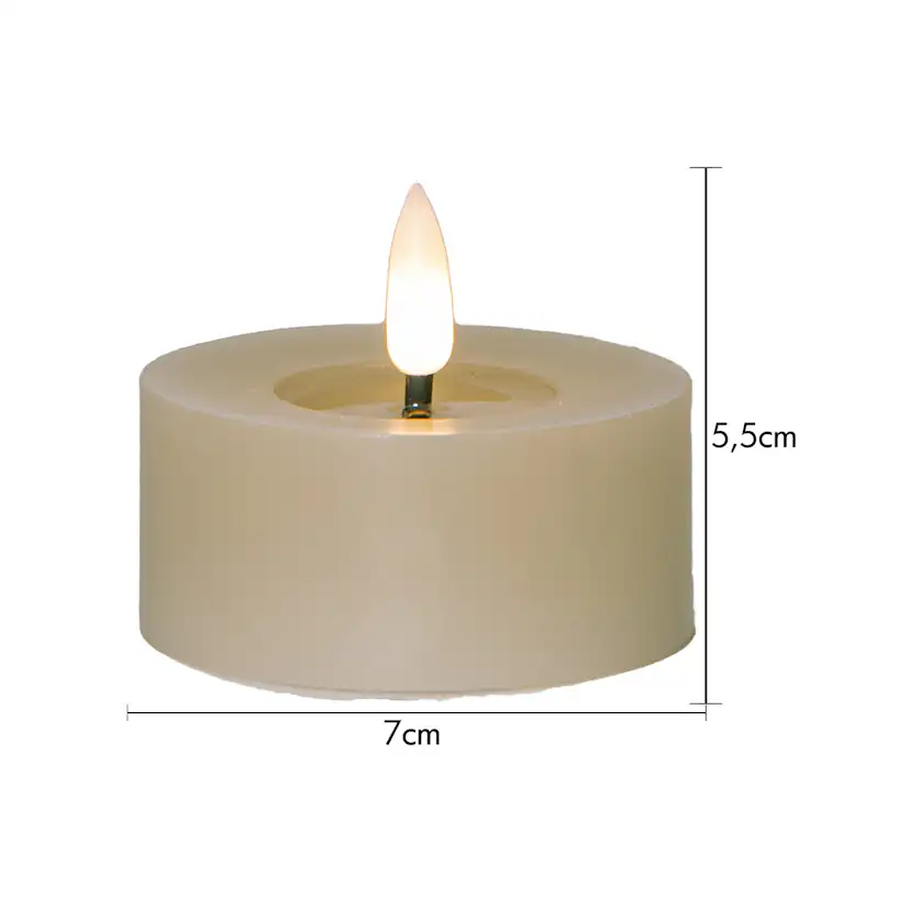 LED-Värmeljus Star Trading Flamme Flow 7x5 cm 2-pack