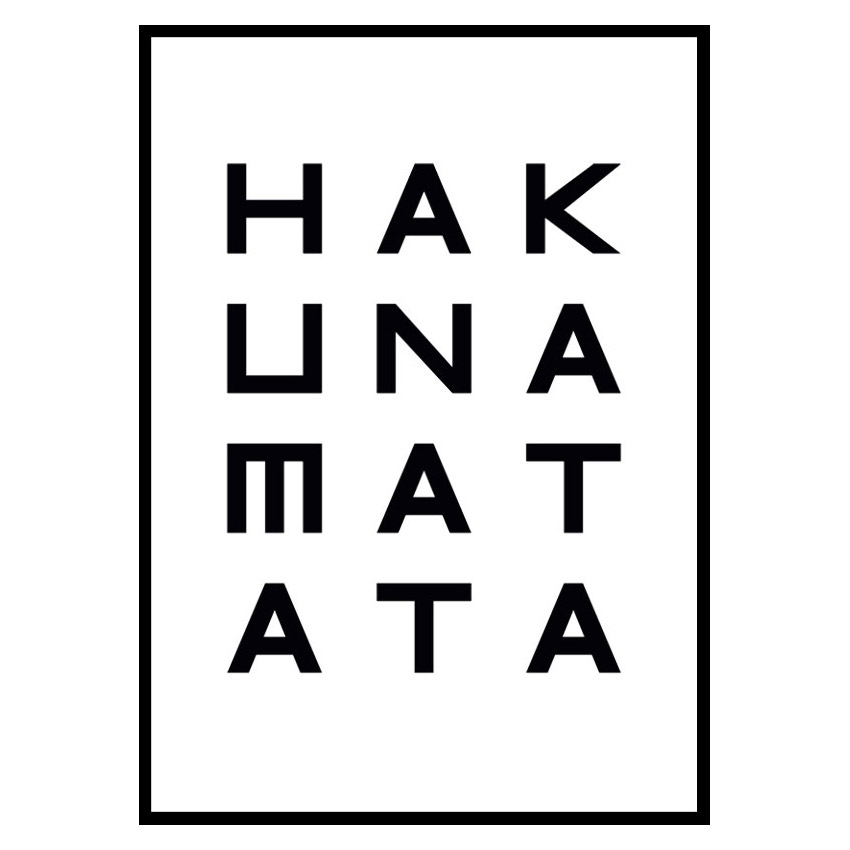 Poster Gallerix Hakuna Matata