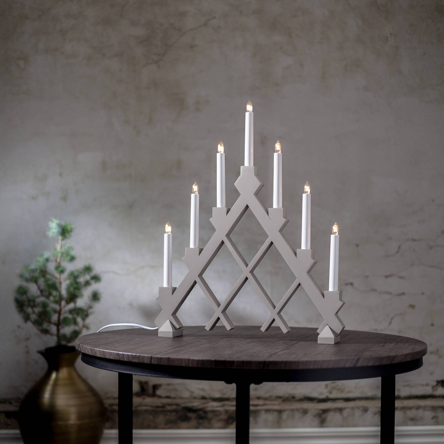 Ljusstake Rut Beige