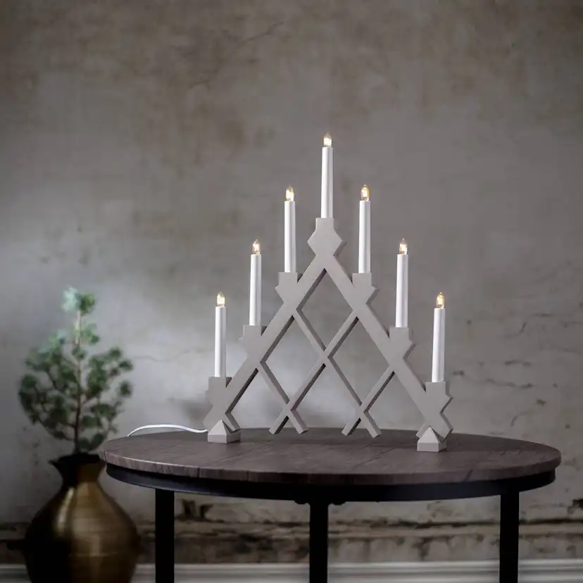 Ljusstake Rut Beige