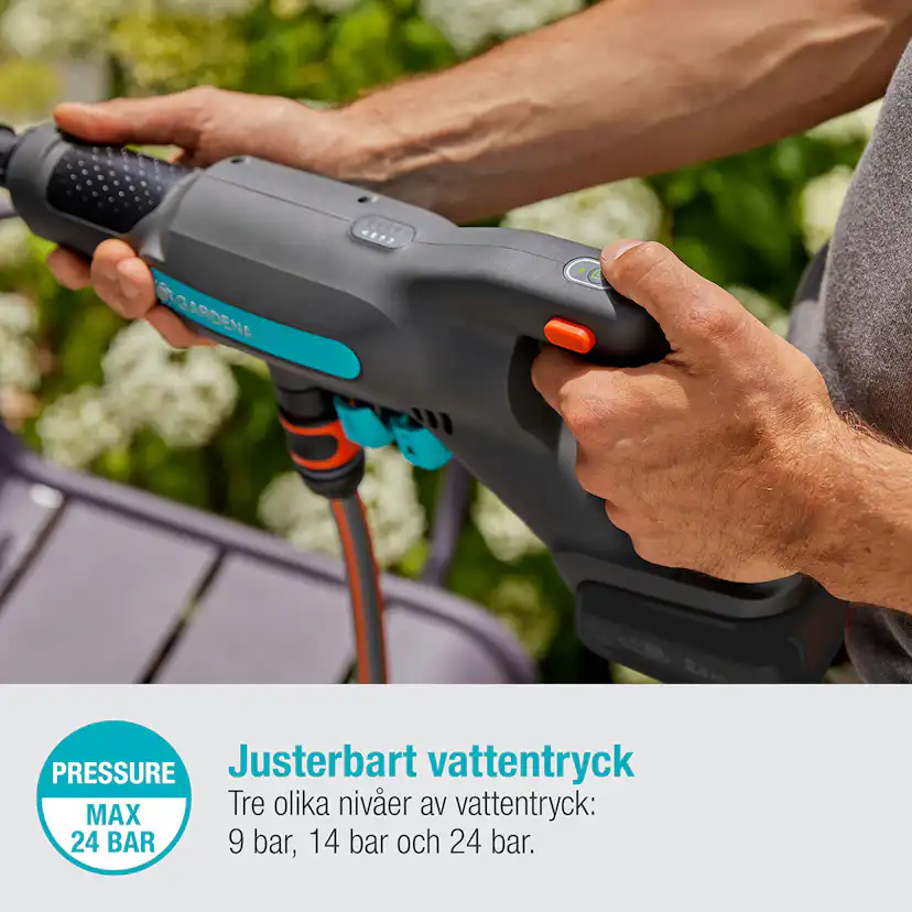 Mellantryckstvätt Garden AquaClean 24/18V utan Batteri