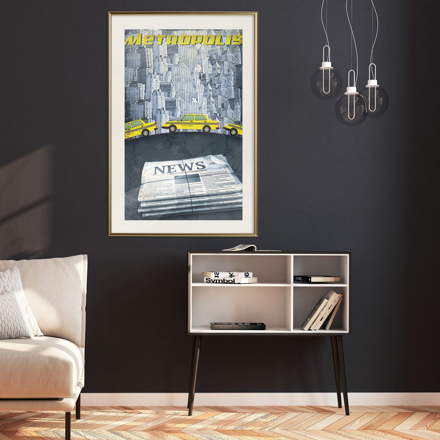 Poster Artgeist Affisch Metropolis