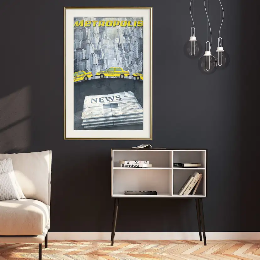 Poster Artgeist Affisch Metropolis