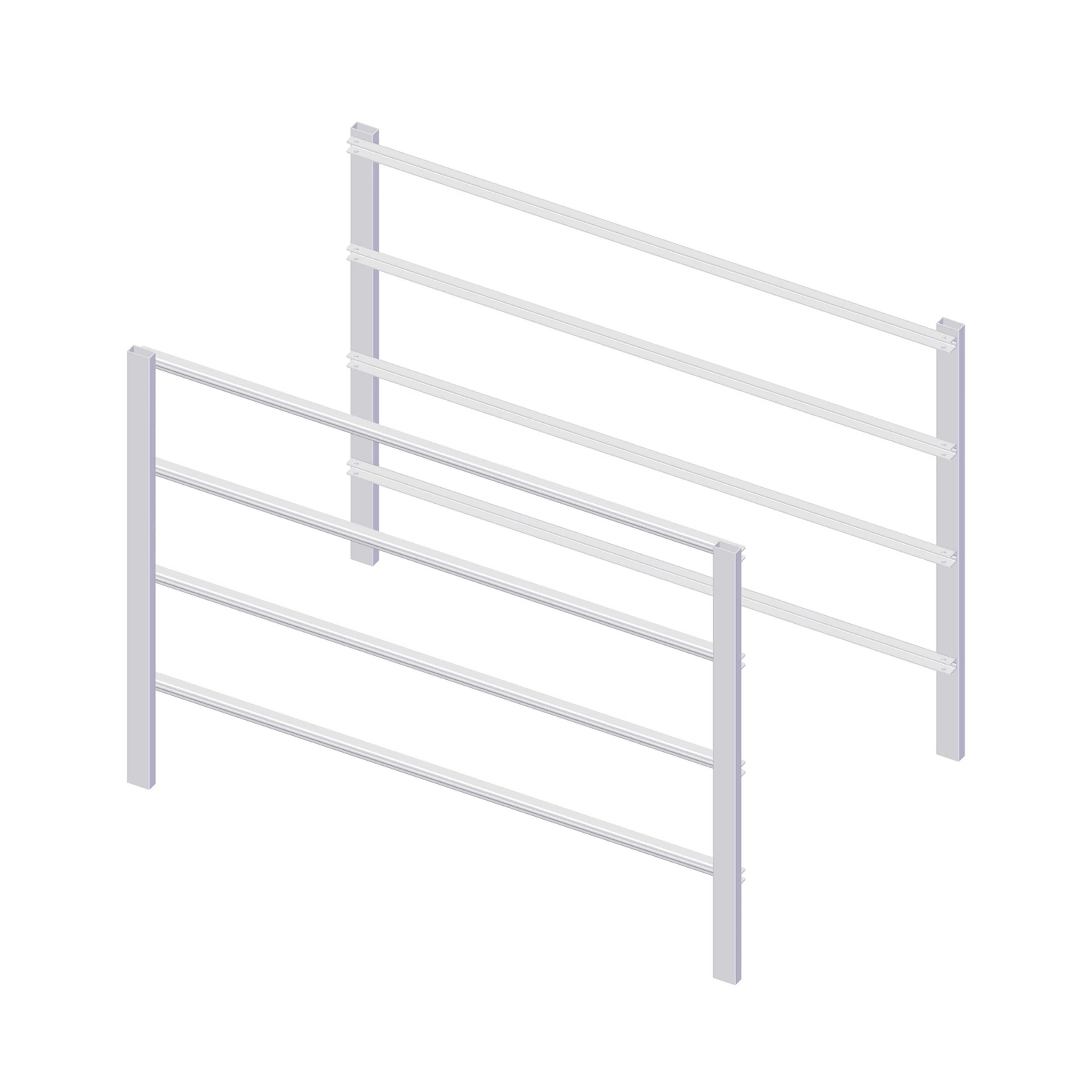 Stativgavelpar vit 4-skenig Vit, 405 mm, 4-Skenig