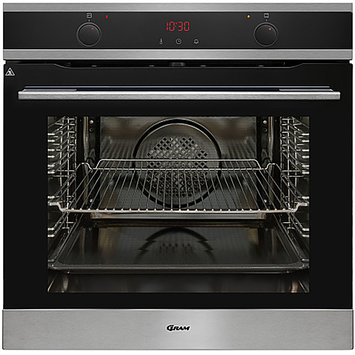 Inbyggnadsugn Gram IOP 18643-90 X Rostfri med Pyrolytisk Rengöring