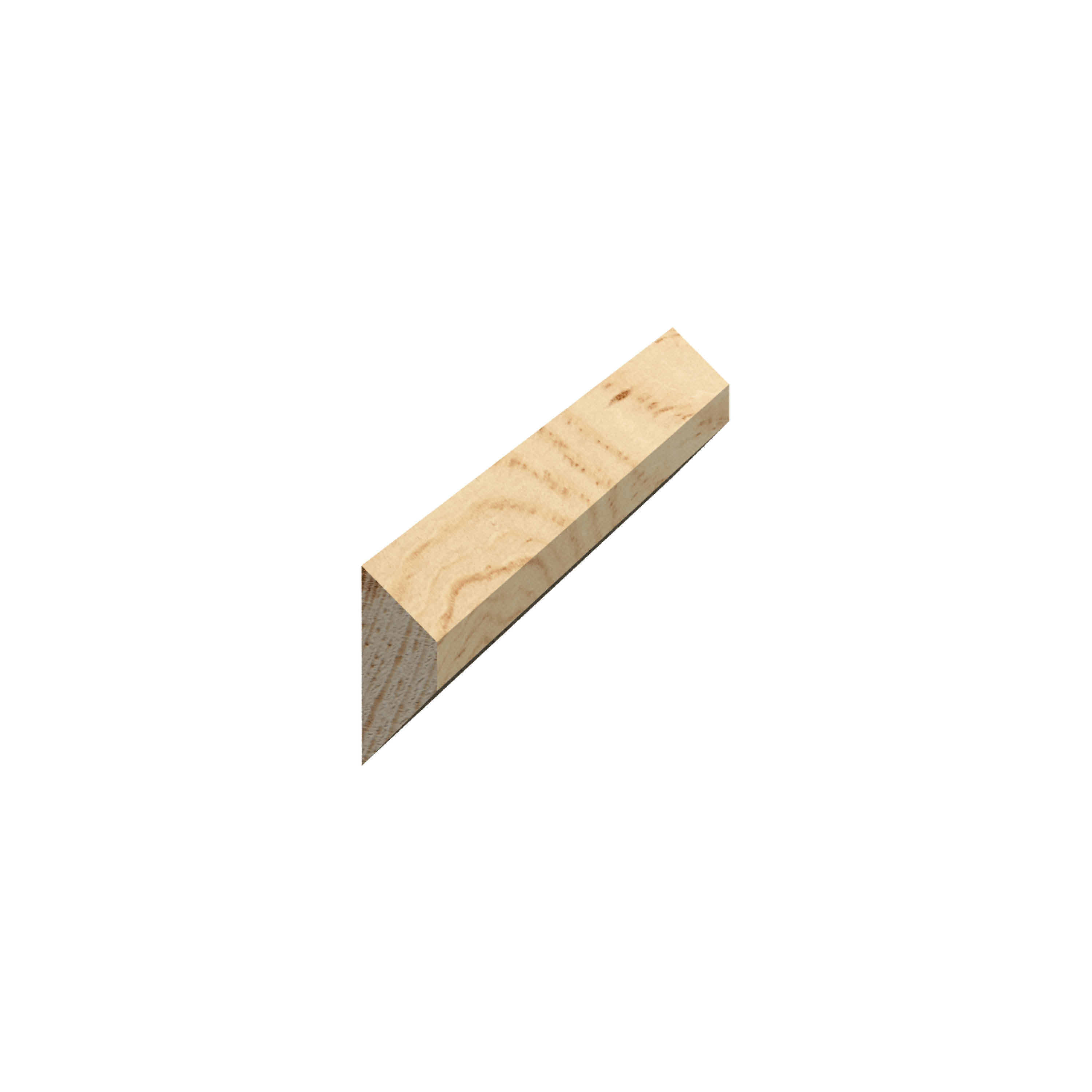Trekantlist Grimslöv Trä List 15x15 mm Obehandlad