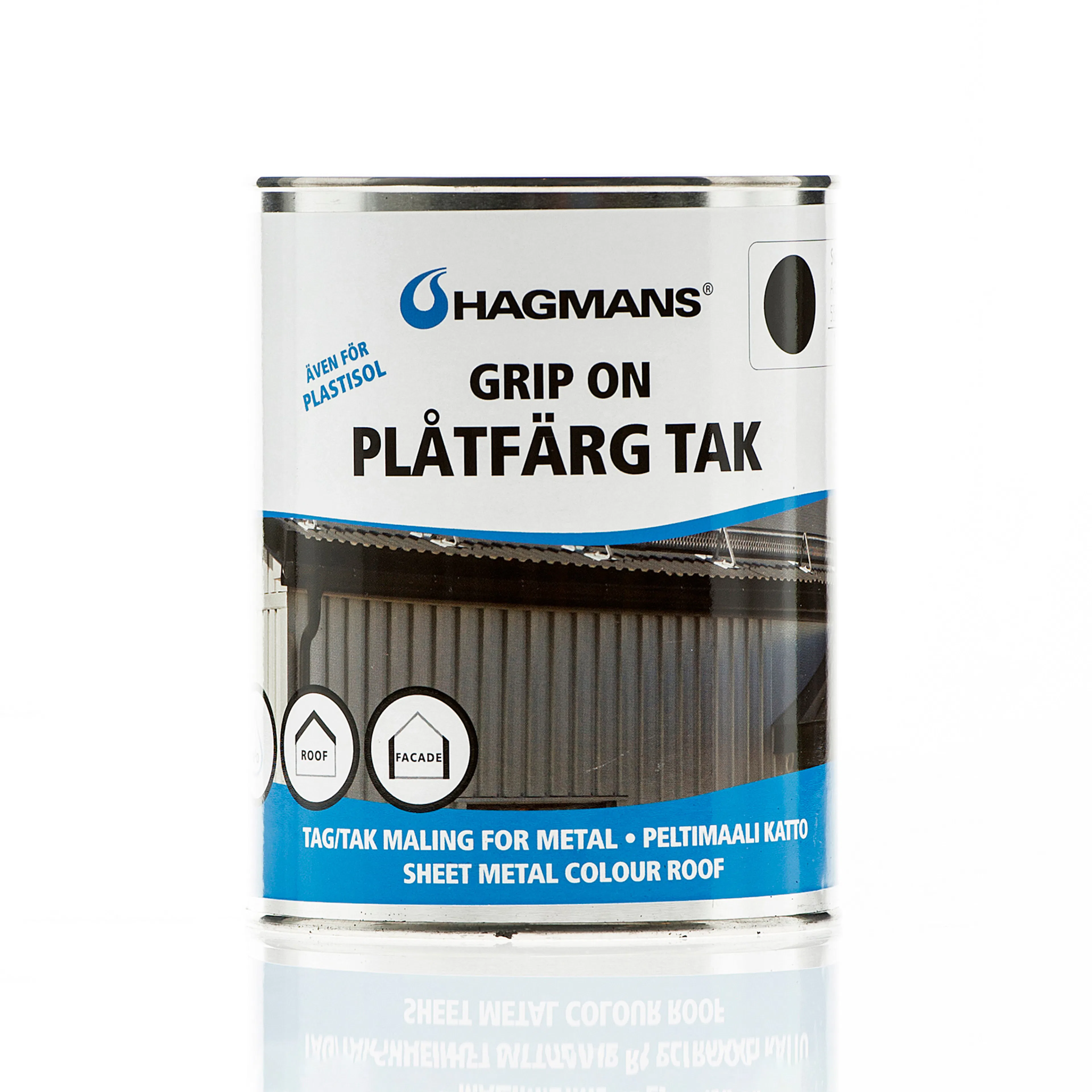 Plåtfärg Hagmans Grip On Vit