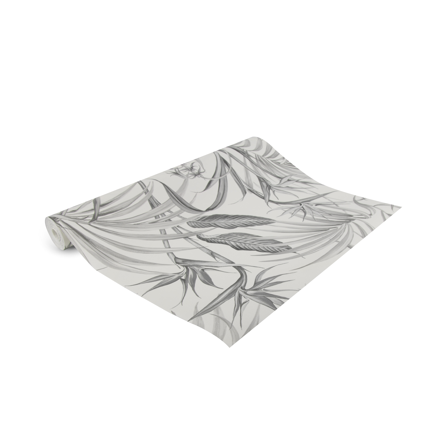 Tapet Superfresco Easy Strelitzia Leaves Grå