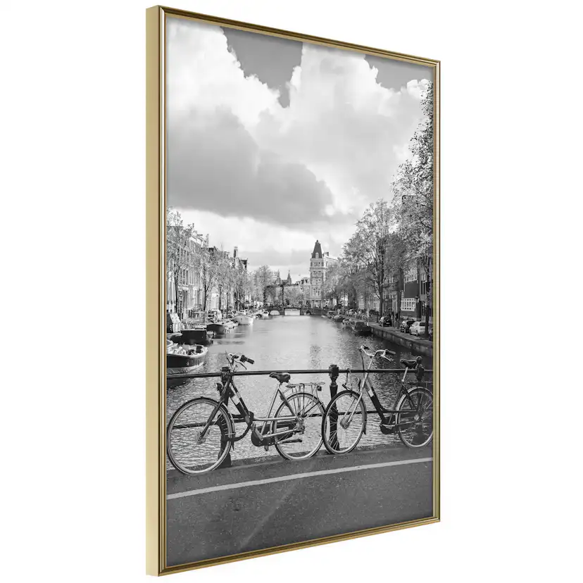 Poster Artgeist Affisch Bikes On Bridge