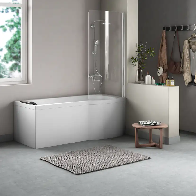 Duschbadkar Comfornette Bali Med Duschvägg