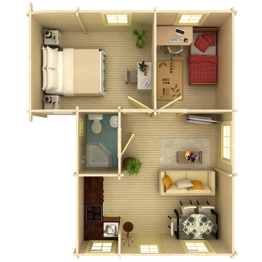 Stuga Palmako Emily 42 m2