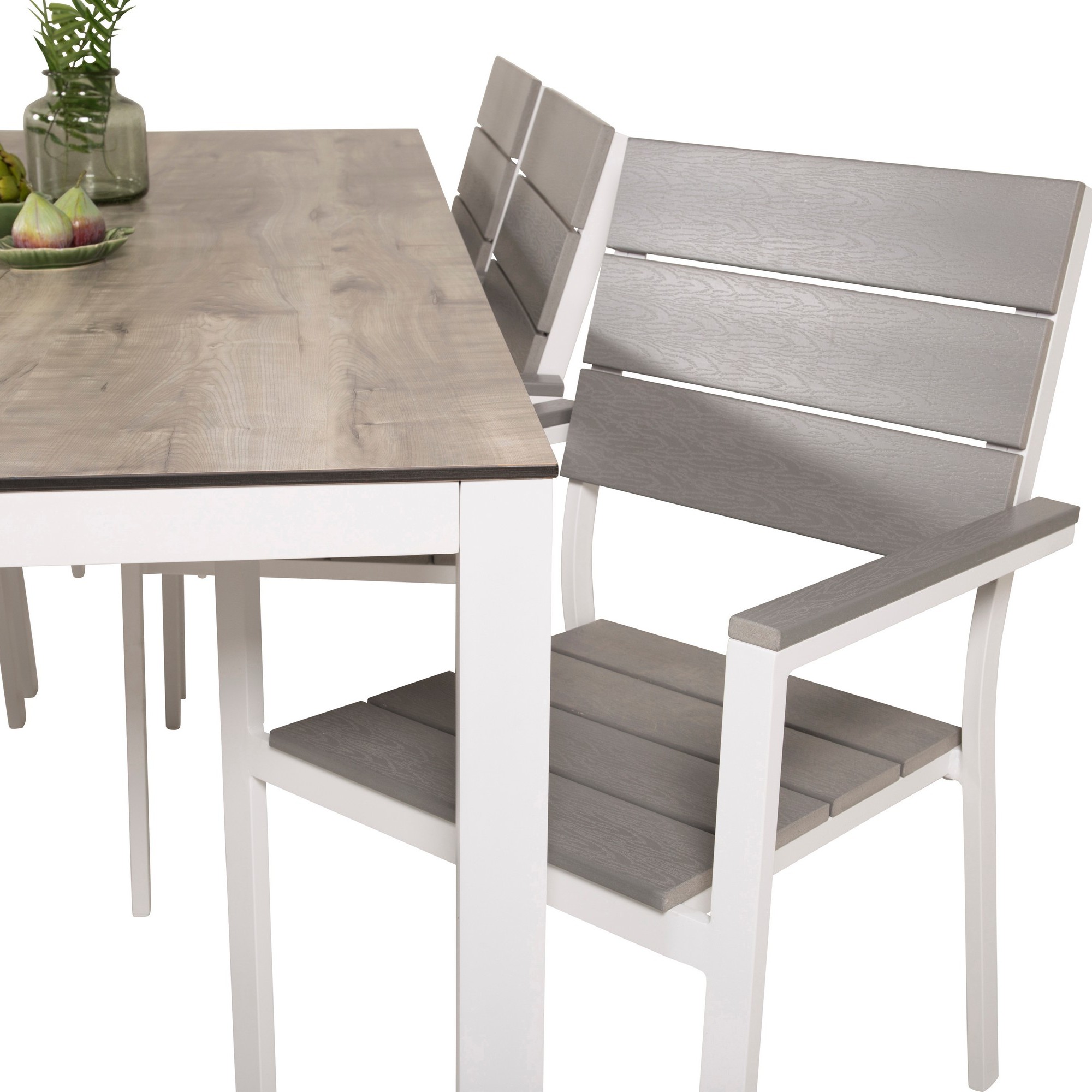 Matgrupp Venture Home Llama Matgrupp Utomhus 205cm med 6 Levels Stapelbara Matstolar
