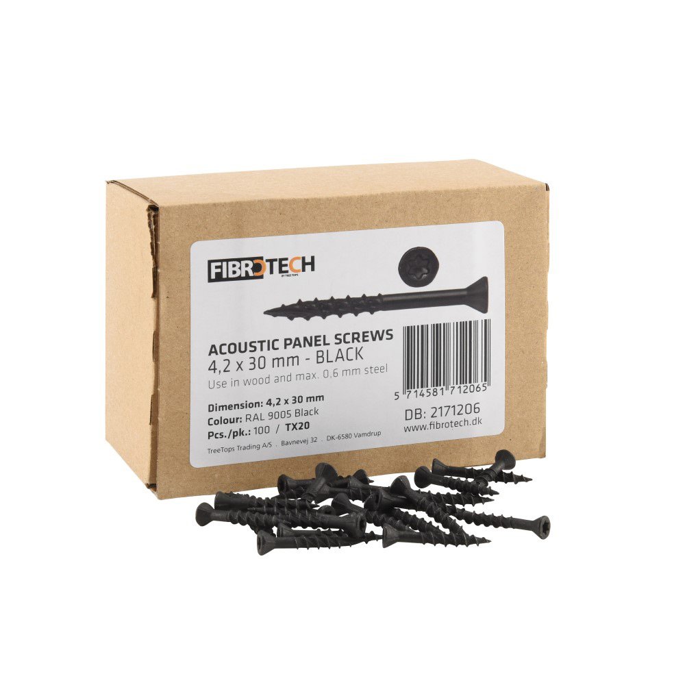 Skruv Fibrotech Akustikpanel 4,0x30mm 100 st