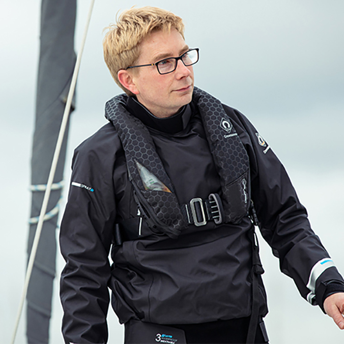 Flytväst Crewsaver Crewfit Auto 180N Pro Sele Svart