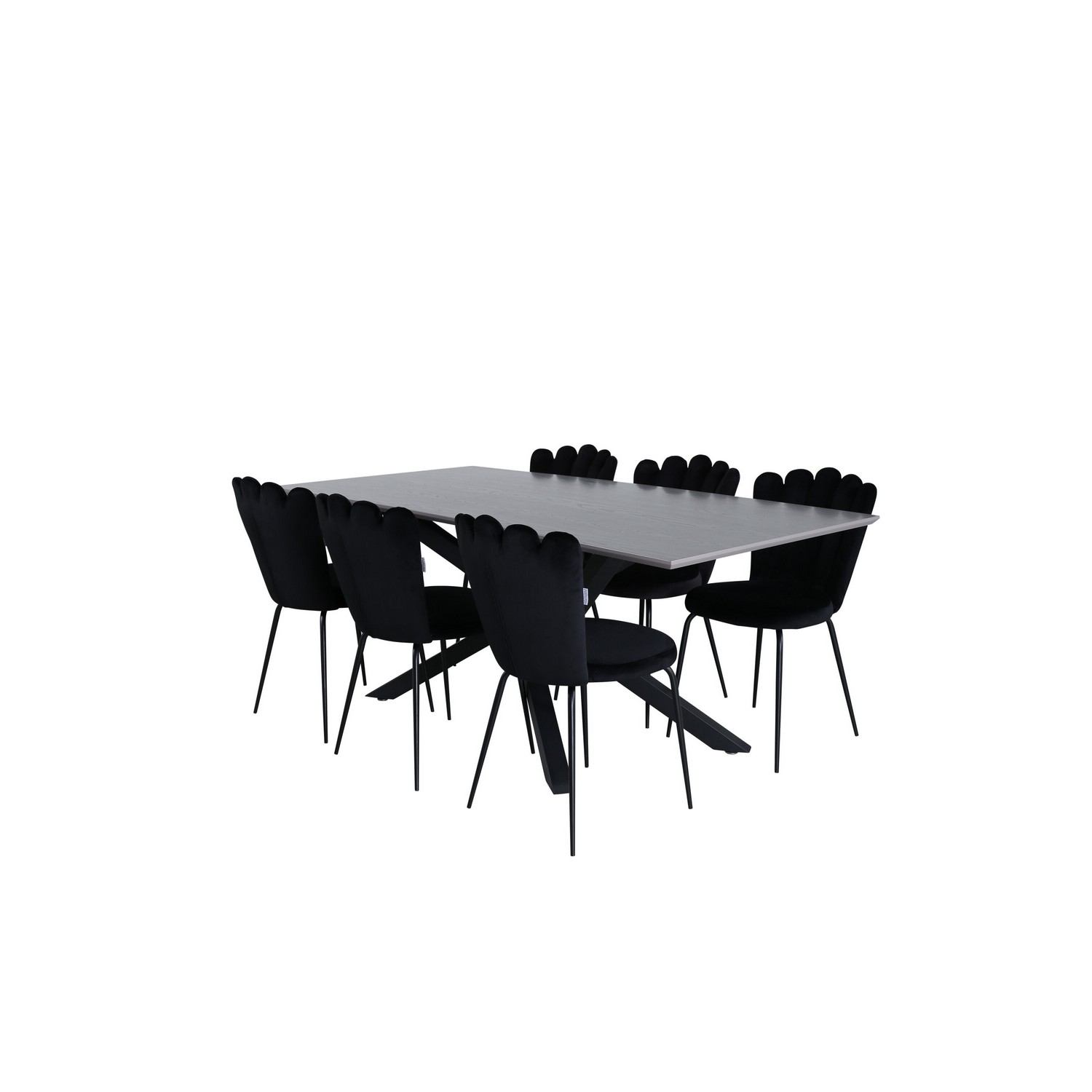 Matgrupp Venture Home Piata med 6 Limhamn Light Stolar