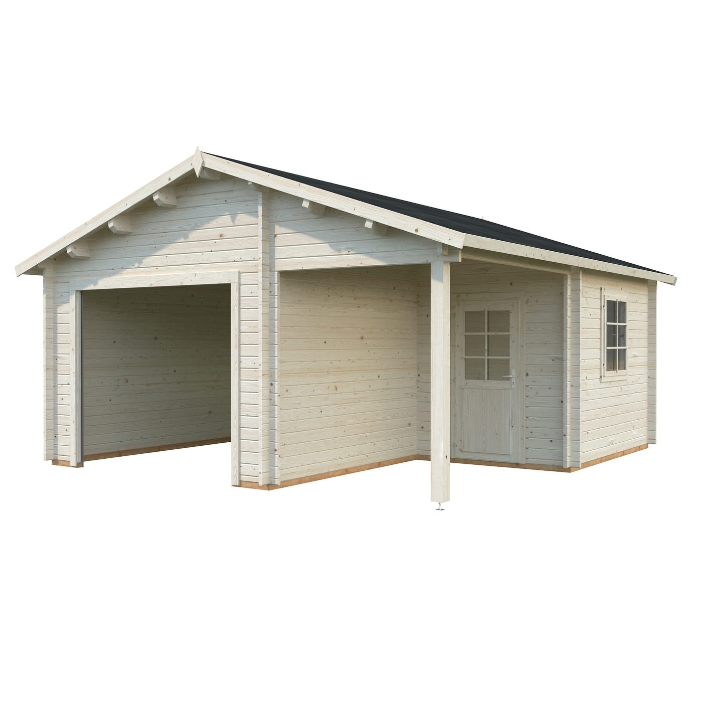 Irene/Roger 21,9+5,2 m2 kit Brun dippad