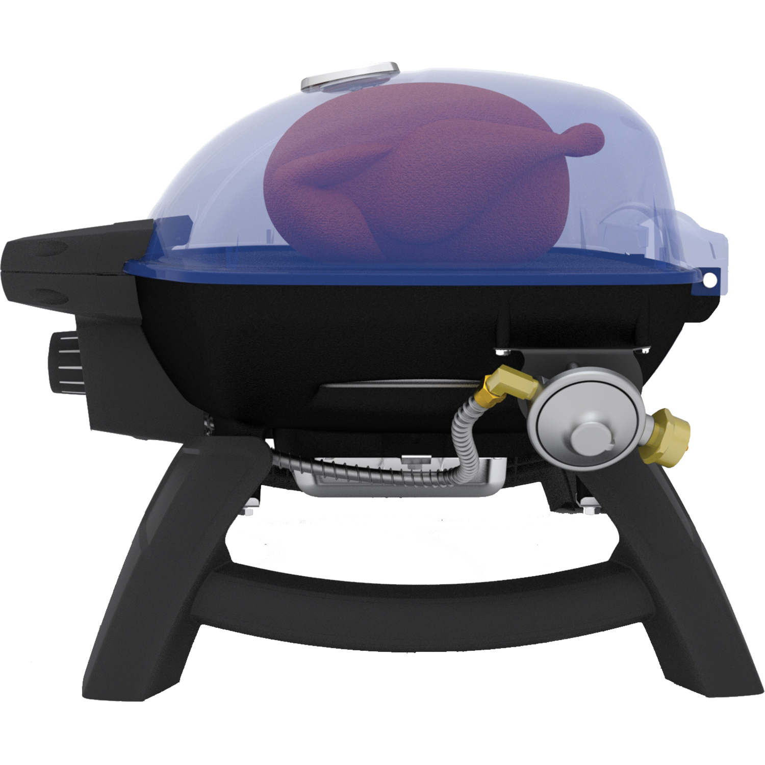 Gasolgrill Napoleon TQ285-1 Bärbar Grill i Rostfritt Stål & Gjutjärnsgaller