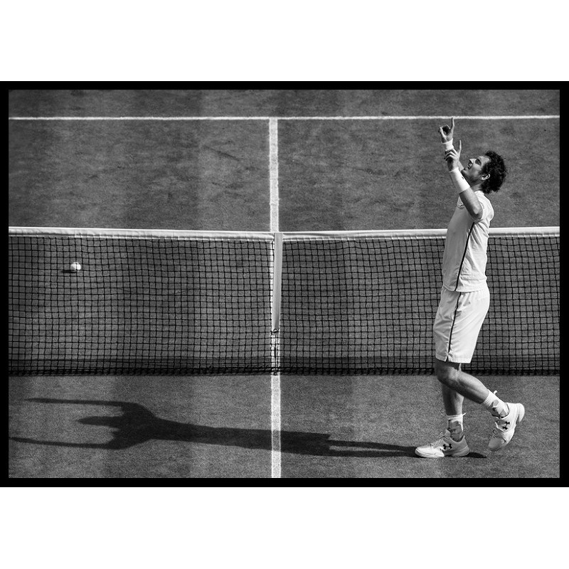 Poster Gallerix Andy Murray Wimbledon 2016 B&W