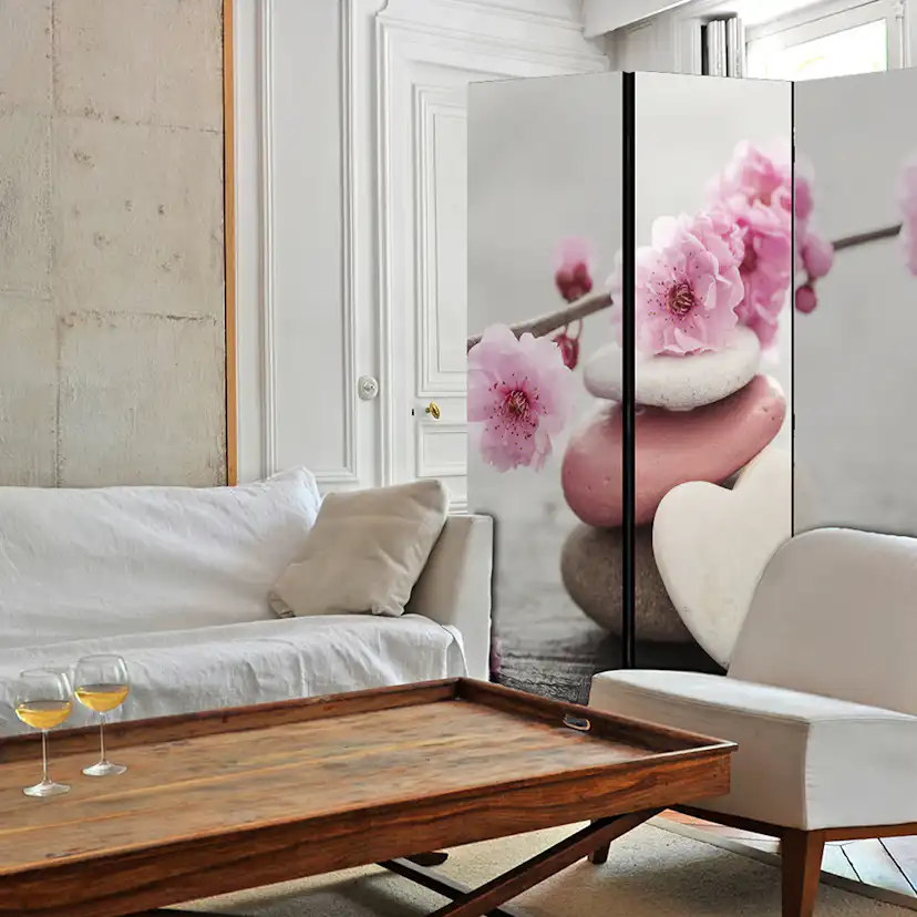 Rumsavdelare Skärmvägg Arkiio Zen Flowers 135x172 cm